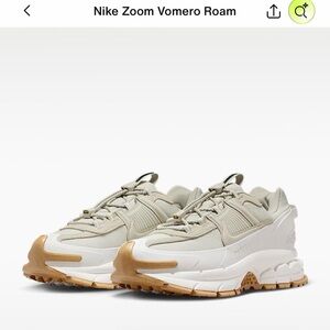 Nike Zoom Vomero Sneakers in Cream and Tan